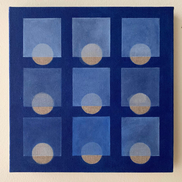 Winter Grid in French Ultramarine 7