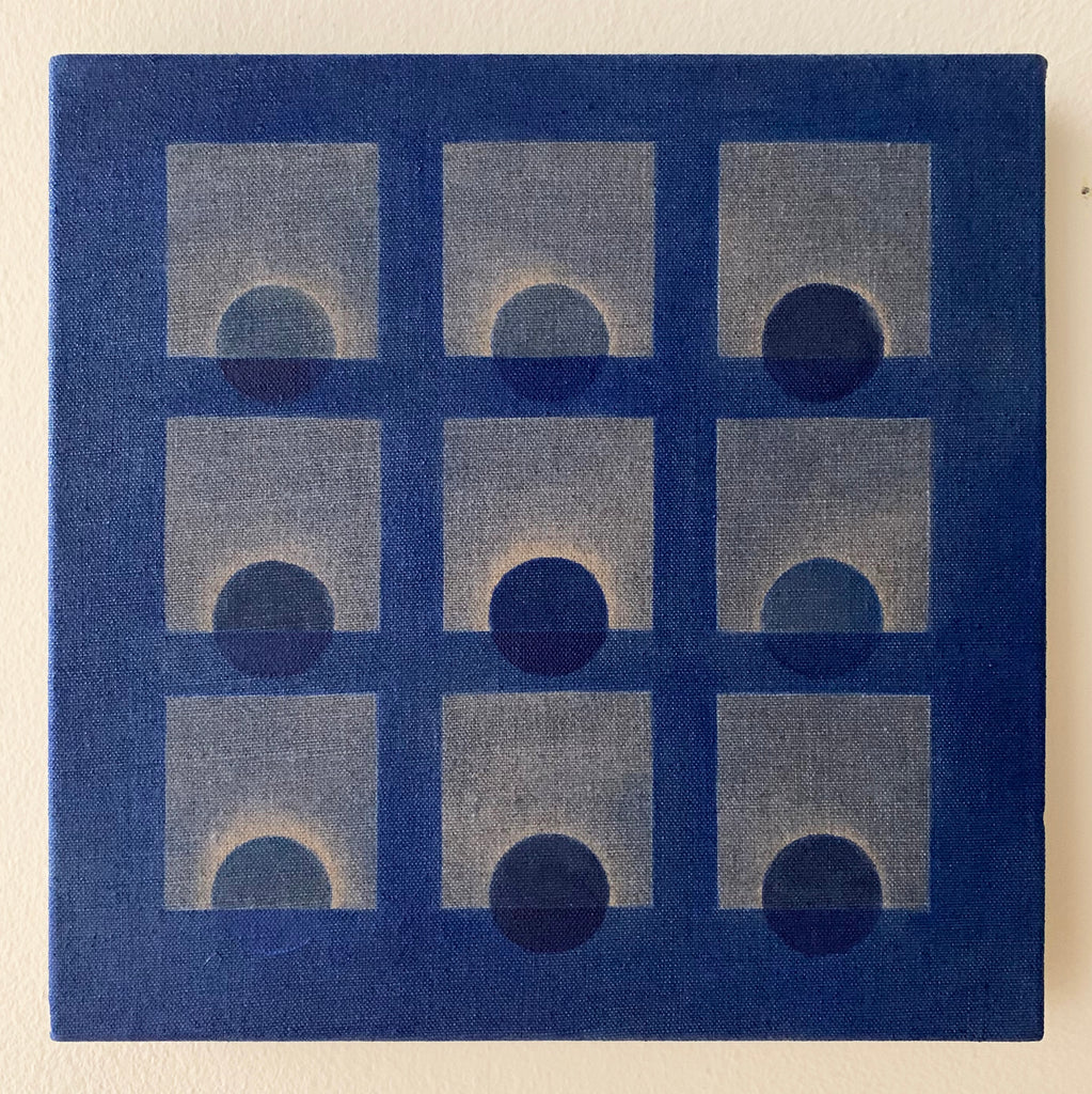 Winter Grid in French Ultramarine 6